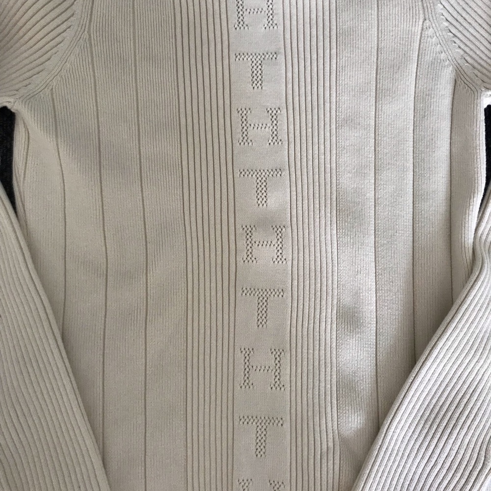 Tommy Hilfiger Cream Mock Turtleneck Size Large